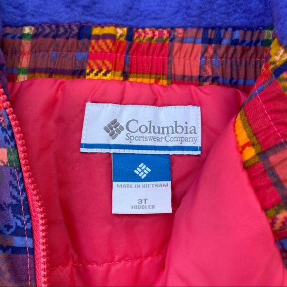 Columbia Toddler Girl Plaid Snow Bib 3T - Picture 5 of 10